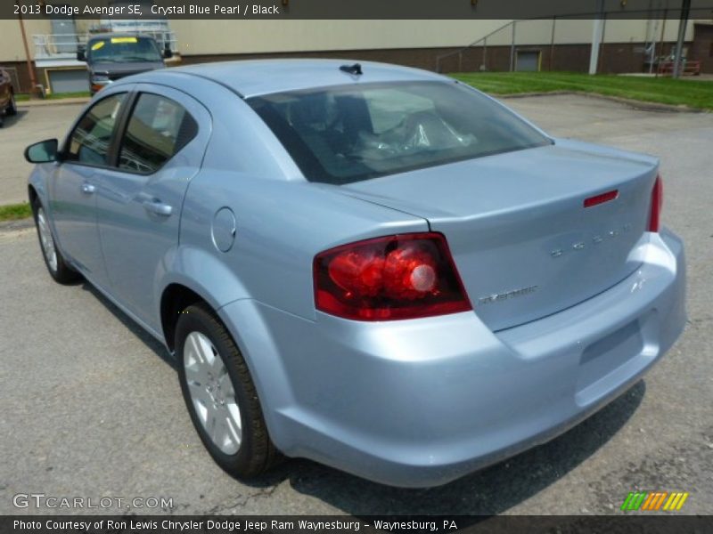 Crystal Blue Pearl / Black 2013 Dodge Avenger SE