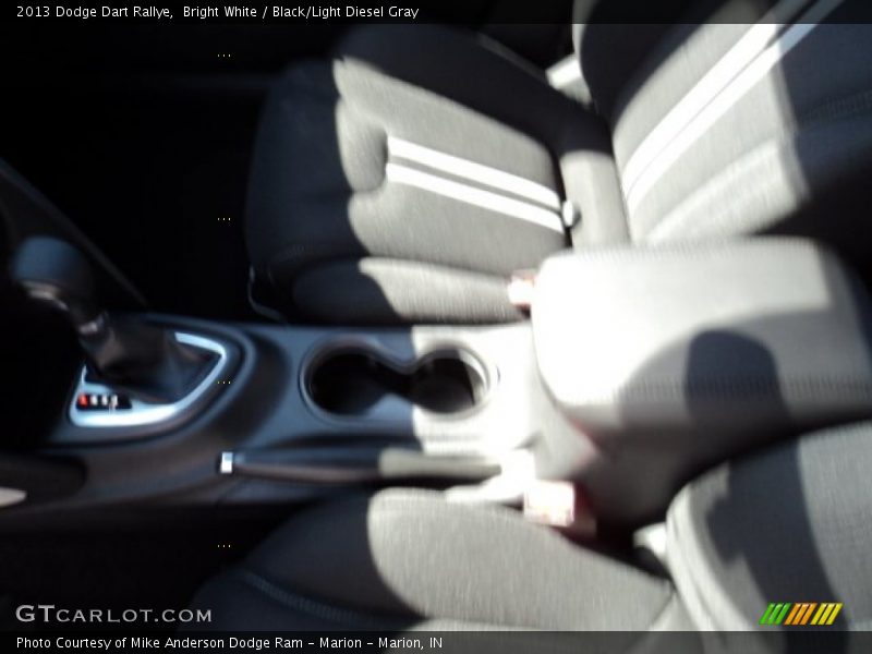 Bright White / Black/Light Diesel Gray 2013 Dodge Dart Rallye
