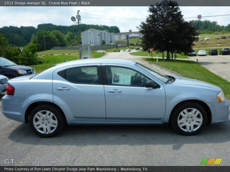 Crystal Blue Pearl / Black 2013 Dodge Avenger SE