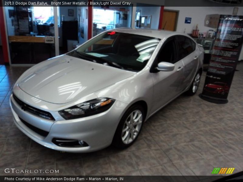 Bright Silver Metallic / Black/Light Diesel Gray 2013 Dodge Dart Rallye
