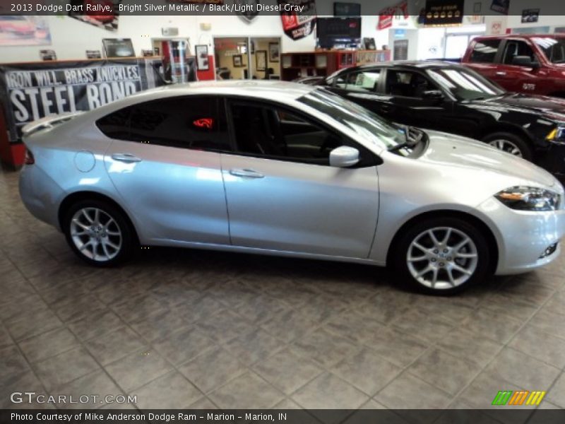 Bright Silver Metallic / Black/Light Diesel Gray 2013 Dodge Dart Rallye
