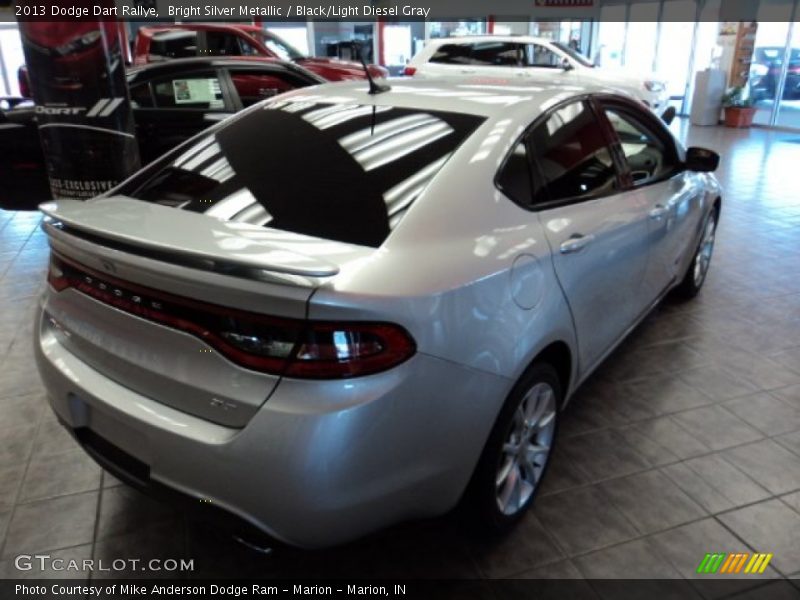 Bright Silver Metallic / Black/Light Diesel Gray 2013 Dodge Dart Rallye
