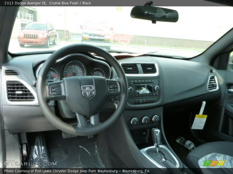 Crystal Blue Pearl / Black 2013 Dodge Avenger SE