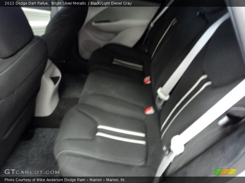 Bright Silver Metallic / Black/Light Diesel Gray 2013 Dodge Dart Rallye