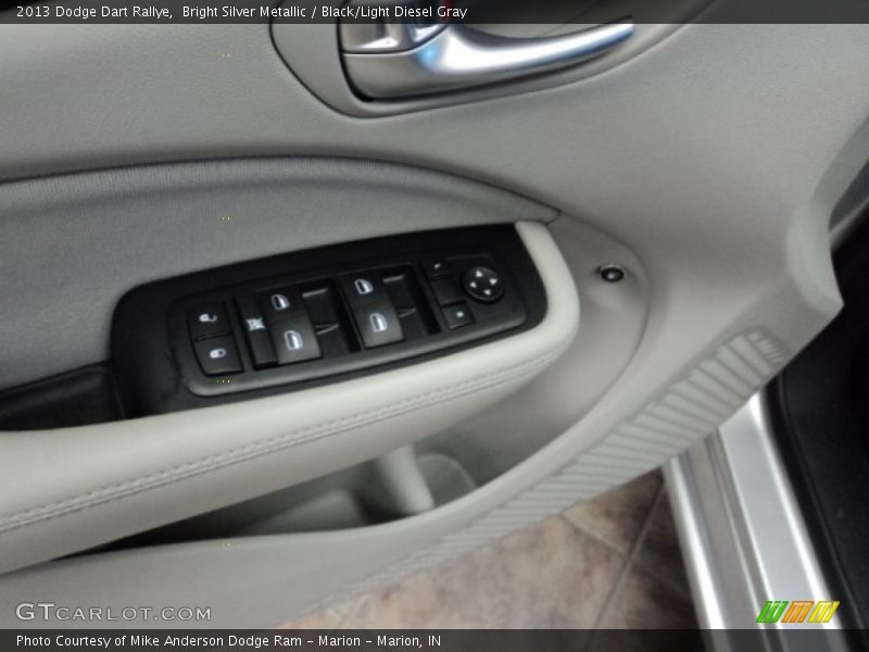 Bright Silver Metallic / Black/Light Diesel Gray 2013 Dodge Dart Rallye