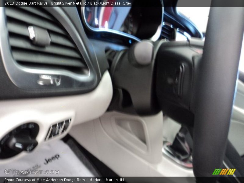 Bright Silver Metallic / Black/Light Diesel Gray 2013 Dodge Dart Rallye