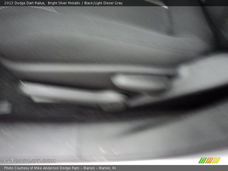 Bright Silver Metallic / Black/Light Diesel Gray 2013 Dodge Dart Rallye