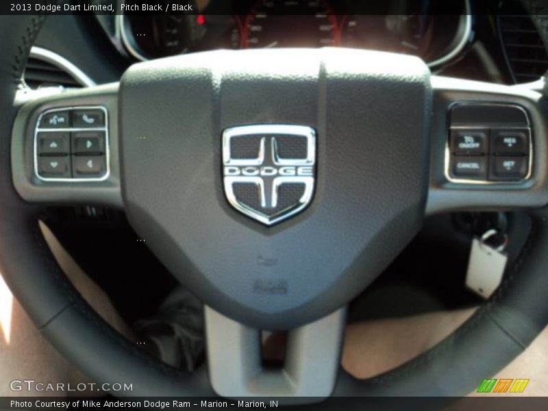 Pitch Black / Black 2013 Dodge Dart Limited