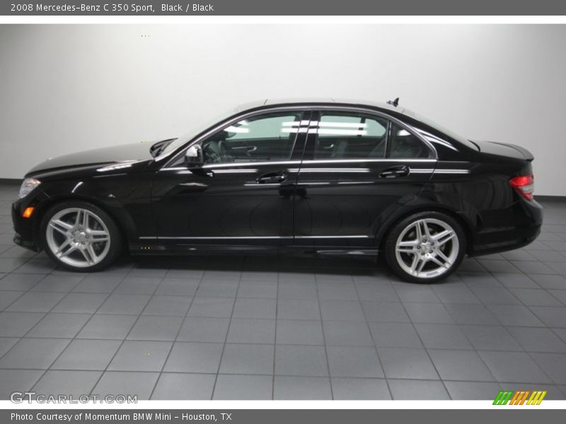 Black / Black 2008 Mercedes-Benz C 350 Sport