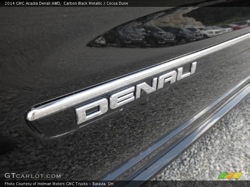 Carbon Black Metallic / Cocoa Dune 2014 GMC Acadia Denali AWD
