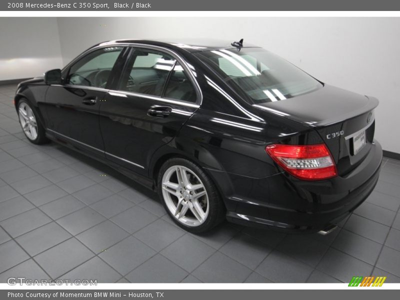 Black / Black 2008 Mercedes-Benz C 350 Sport