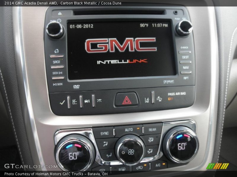 Controls of 2014 Acadia Denali AWD
