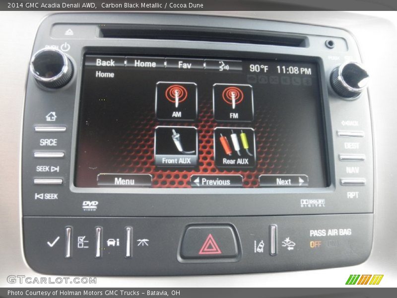 Carbon Black Metallic / Cocoa Dune 2014 GMC Acadia Denali AWD