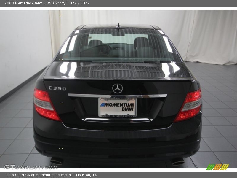 Black / Black 2008 Mercedes-Benz C 350 Sport