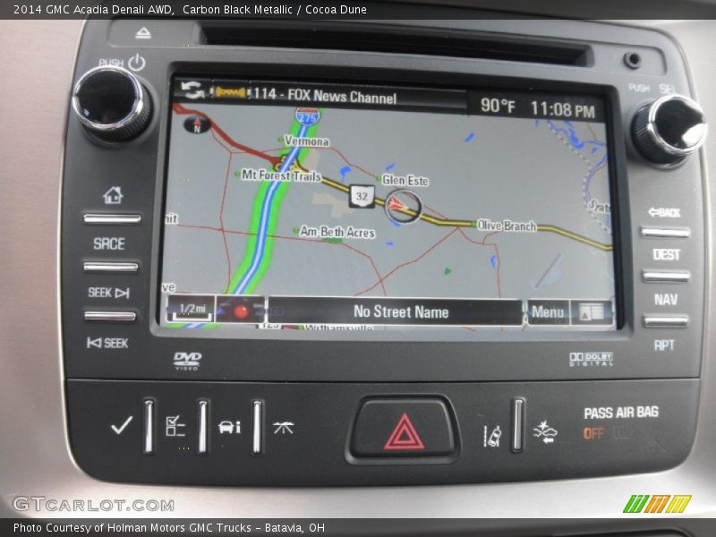 Navigation of 2014 Acadia Denali AWD
