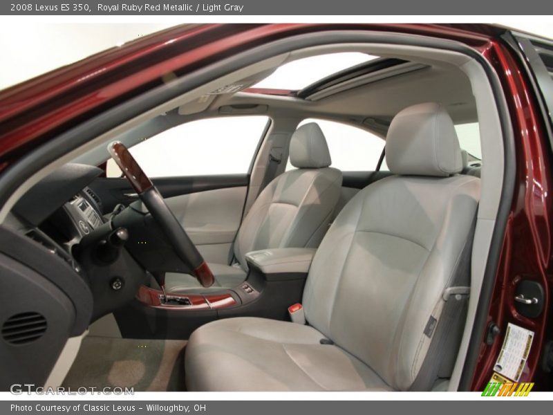 Royal Ruby Red Metallic / Light Gray 2008 Lexus ES 350