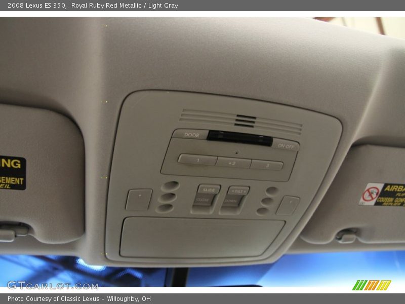 Royal Ruby Red Metallic / Light Gray 2008 Lexus ES 350