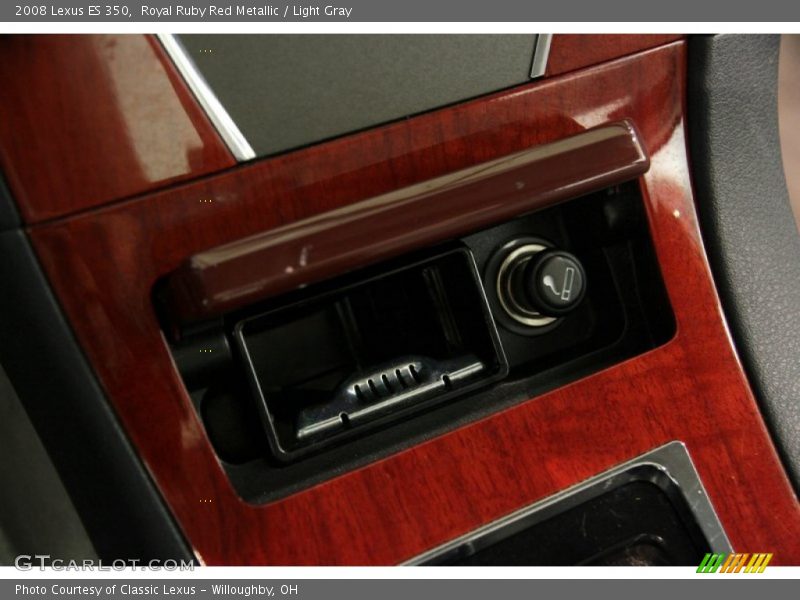 Royal Ruby Red Metallic / Light Gray 2008 Lexus ES 350