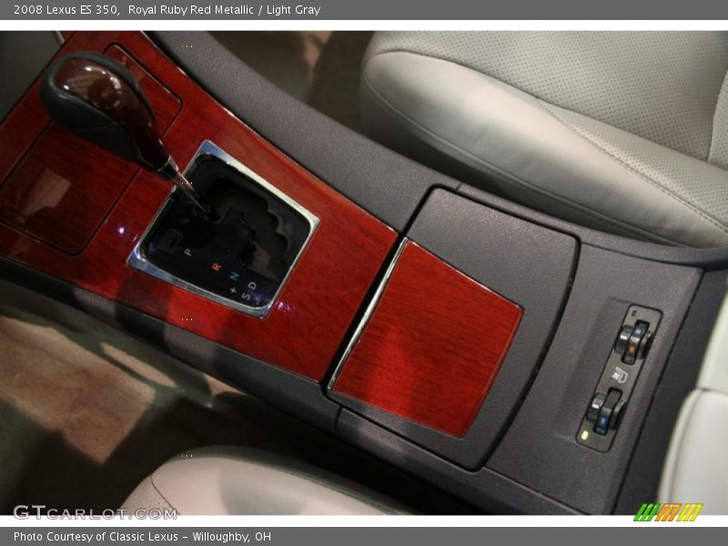 Royal Ruby Red Metallic / Light Gray 2008 Lexus ES 350