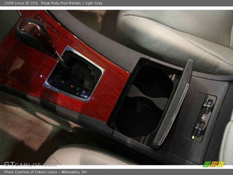 Royal Ruby Red Metallic / Light Gray 2008 Lexus ES 350
