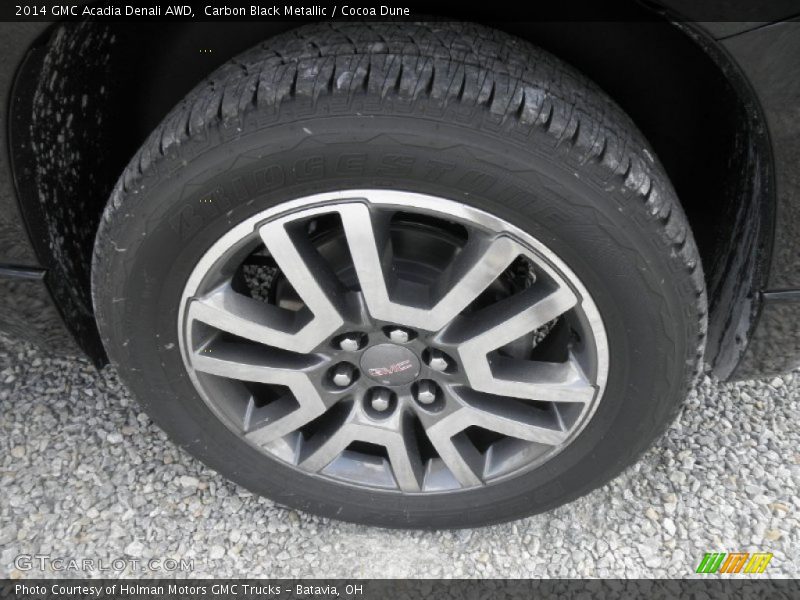 Carbon Black Metallic / Cocoa Dune 2014 GMC Acadia Denali AWD