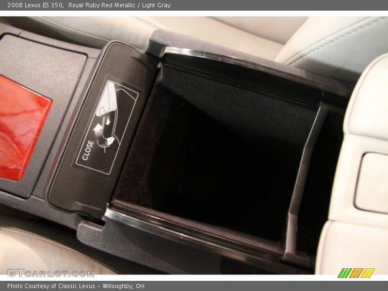 Royal Ruby Red Metallic / Light Gray 2008 Lexus ES 350
