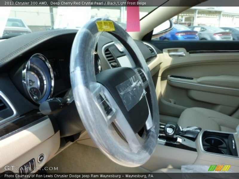 Deep Cherry Red Crystal Pearl / Black/Light Frost Beige 2013 Chrysler 300 AWD
