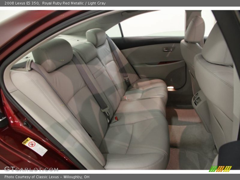 Royal Ruby Red Metallic / Light Gray 2008 Lexus ES 350