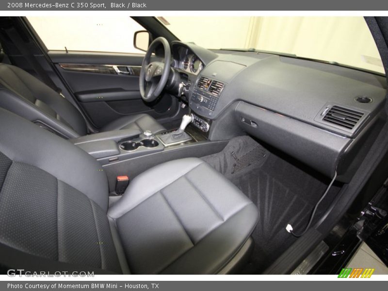 Black / Black 2008 Mercedes-Benz C 350 Sport