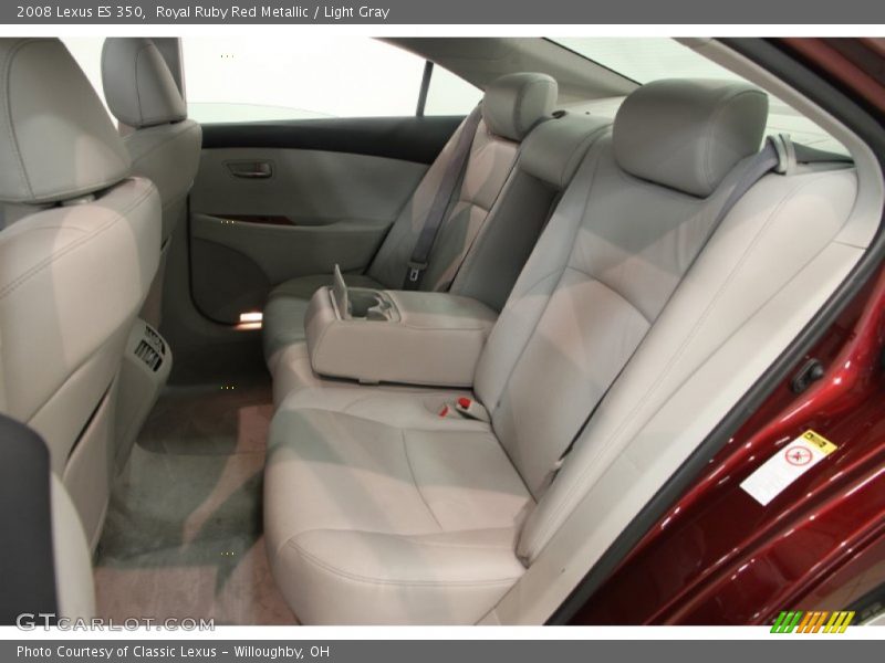 Royal Ruby Red Metallic / Light Gray 2008 Lexus ES 350
