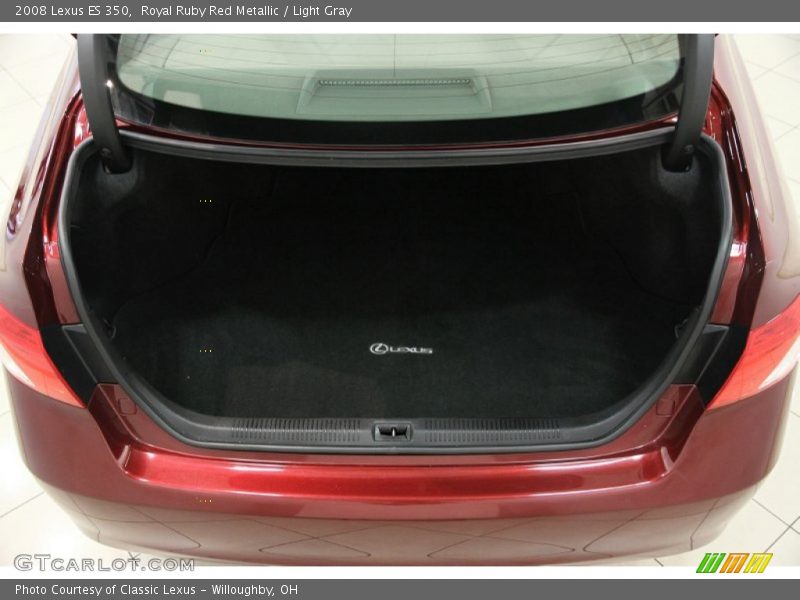 Royal Ruby Red Metallic / Light Gray 2008 Lexus ES 350