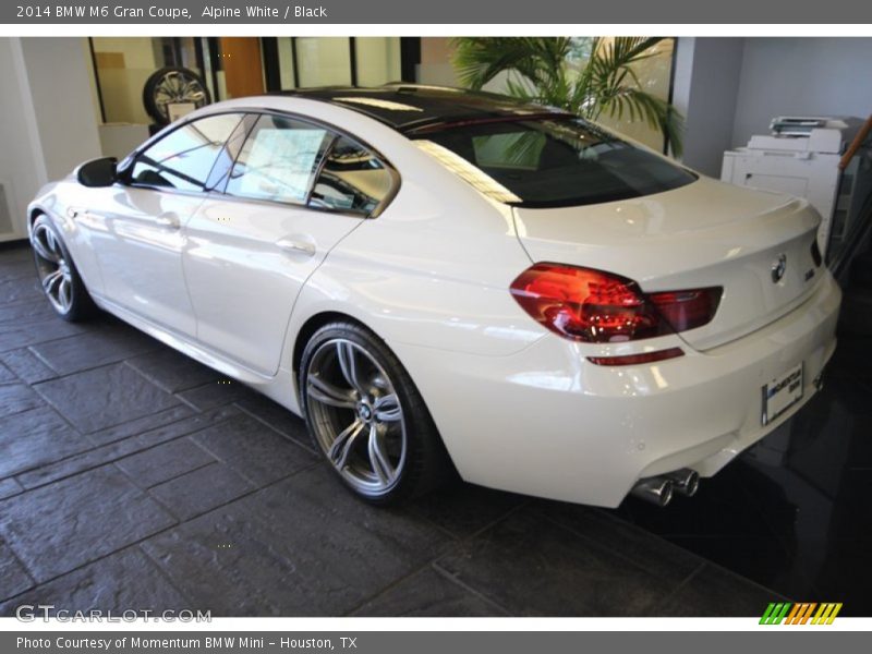 Alpine White / Black 2014 BMW M6 Gran Coupe