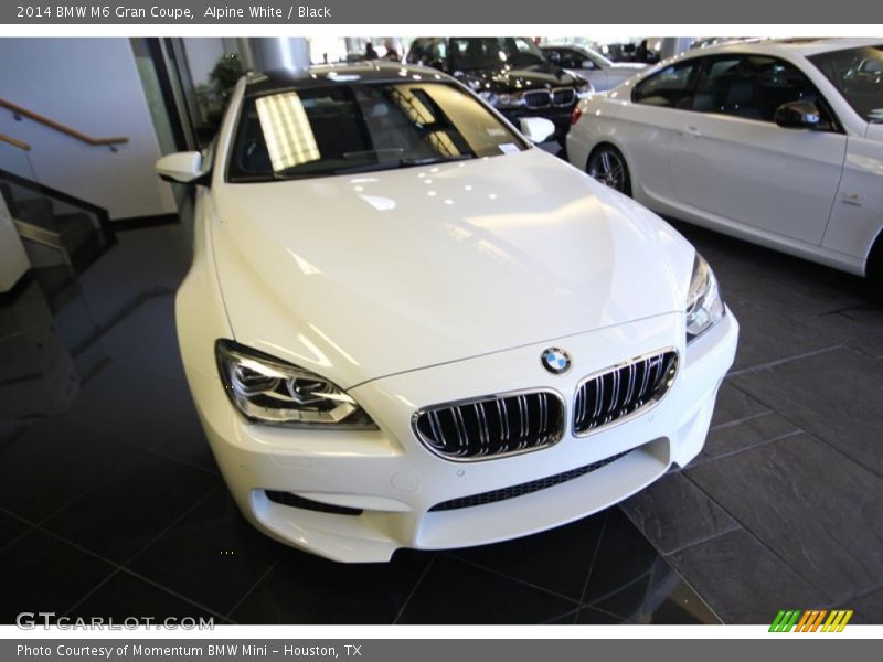 Alpine White / Black 2014 BMW M6 Gran Coupe