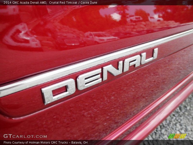 Crystal Red Tintcoat / Cocoa Dune 2014 GMC Acadia Denali AWD