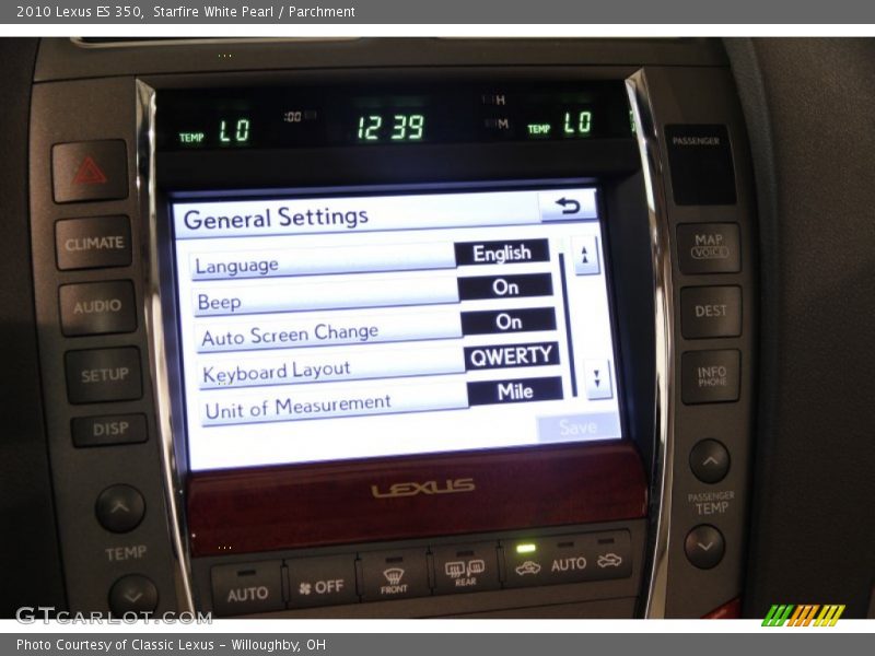 Starfire White Pearl / Parchment 2010 Lexus ES 350
