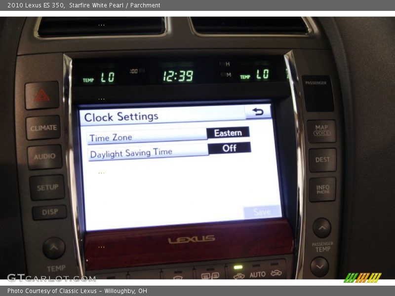 Starfire White Pearl / Parchment 2010 Lexus ES 350