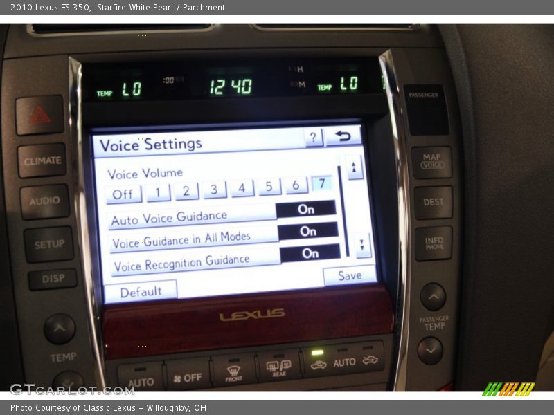 Starfire White Pearl / Parchment 2010 Lexus ES 350