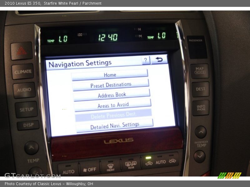 Starfire White Pearl / Parchment 2010 Lexus ES 350