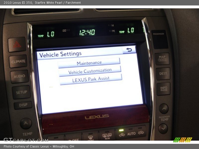 Starfire White Pearl / Parchment 2010 Lexus ES 350