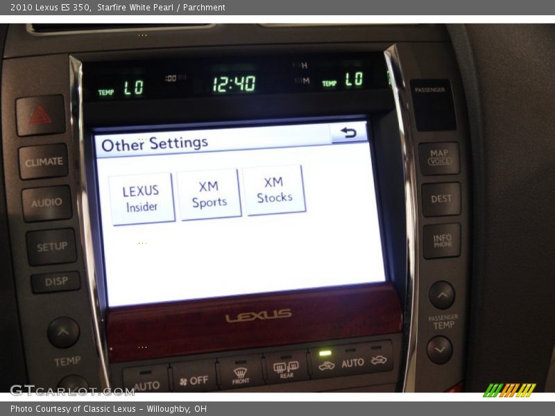 Starfire White Pearl / Parchment 2010 Lexus ES 350