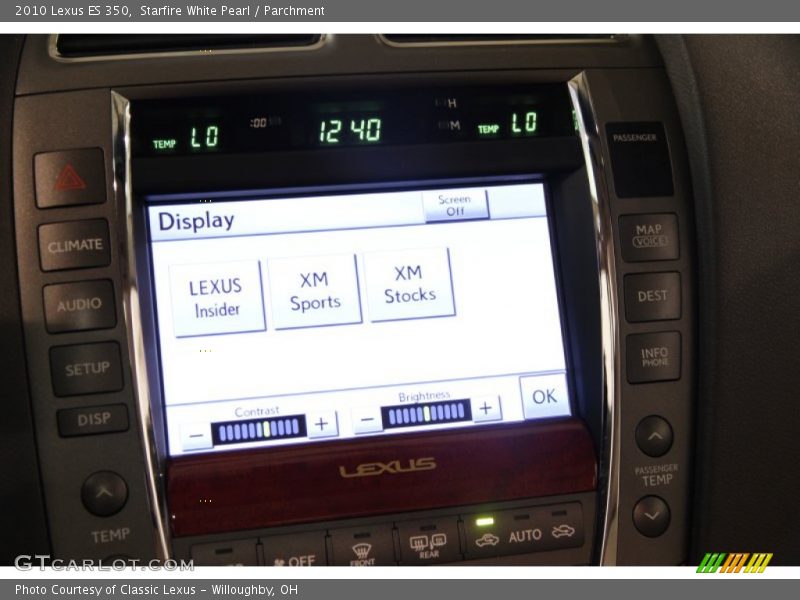 Starfire White Pearl / Parchment 2010 Lexus ES 350