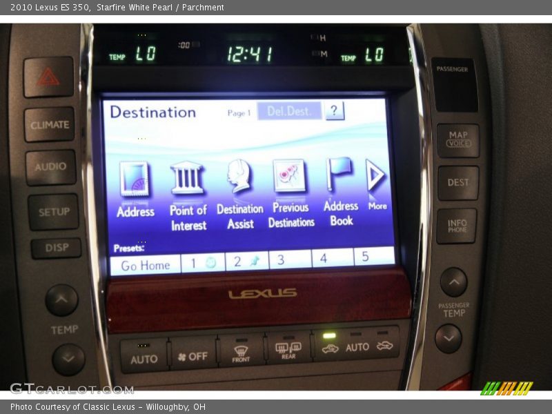 Starfire White Pearl / Parchment 2010 Lexus ES 350