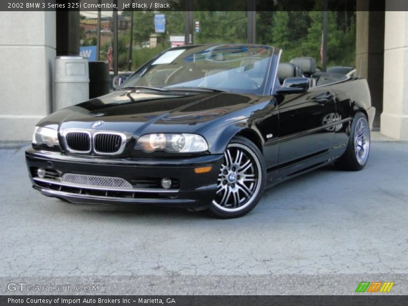 Jet Black / Black 2002 BMW 3 Series 325i Convertible