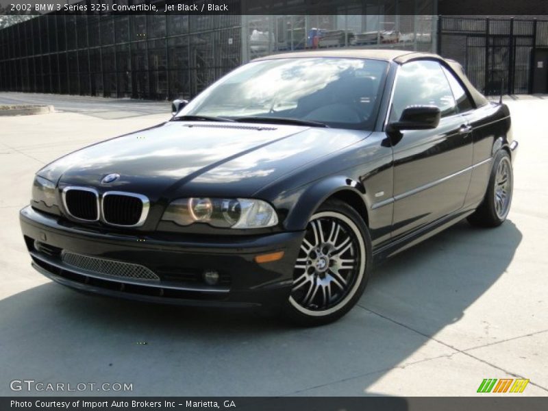 Jet Black / Black 2002 BMW 3 Series 325i Convertible