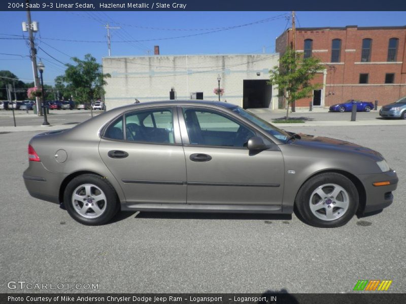 Hazlenut Metallic / Slate Gray 2004 Saab 9-3 Linear Sedan