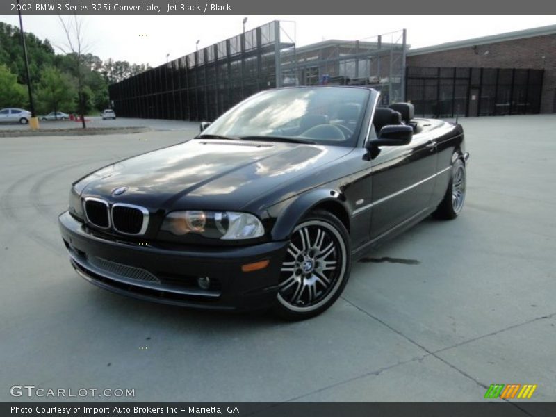 Jet Black / Black 2002 BMW 3 Series 325i Convertible