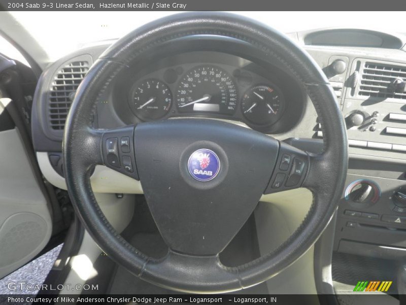 Hazlenut Metallic / Slate Gray 2004 Saab 9-3 Linear Sedan