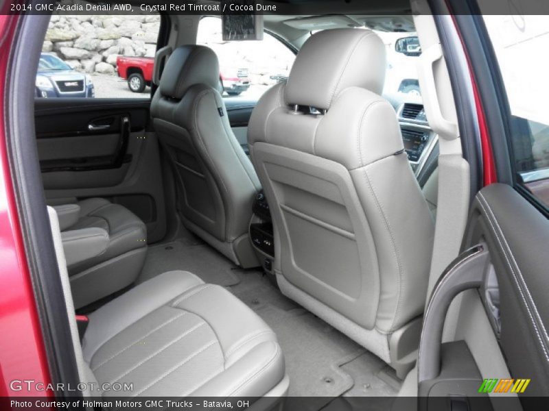 Crystal Red Tintcoat / Cocoa Dune 2014 GMC Acadia Denali AWD