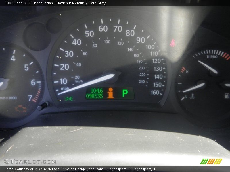 Hazlenut Metallic / Slate Gray 2004 Saab 9-3 Linear Sedan