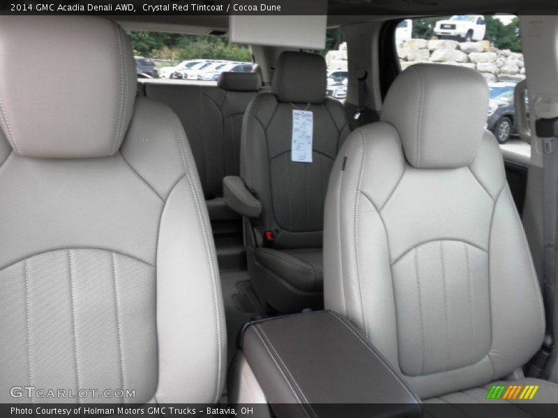 Crystal Red Tintcoat / Cocoa Dune 2014 GMC Acadia Denali AWD